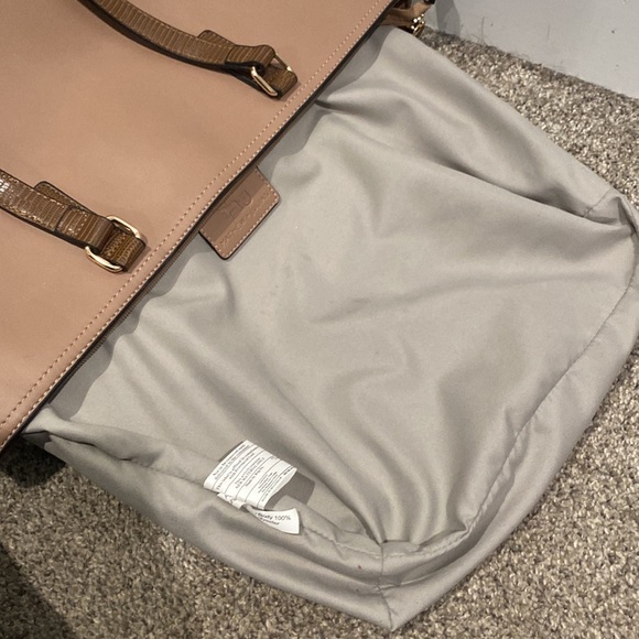 Mathew & Julian Medium Tote Shoulder Faux Leather Neutral Bag - Picture 11 of 12